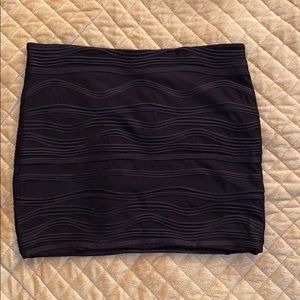 HeartSoul Black Mini Skirt with textured detail